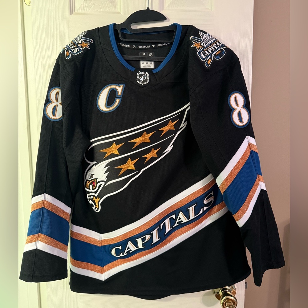 50th Anniversary Premium Alex Ovechkin Jersey, size 42 (Adult Small)